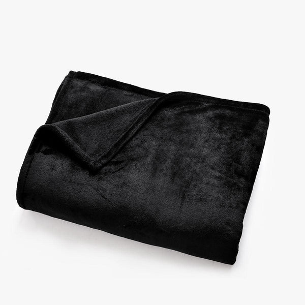 Soft Fleece Blanket-Black - phfmart