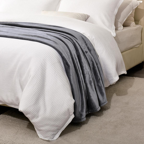 Soft Fleece Blanket-Grey - phfmart